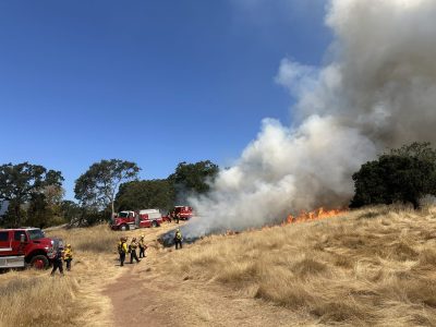 Prescribed burn on Montini